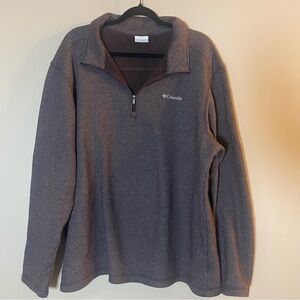 Columbia Men's Charcoal Zip-Up Sweater